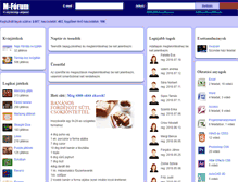 Tablet Screenshot of m-forum.hu